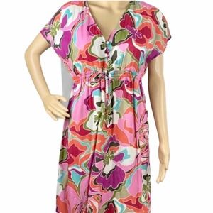 Tommy Bahama tropical print dress 100% cot…